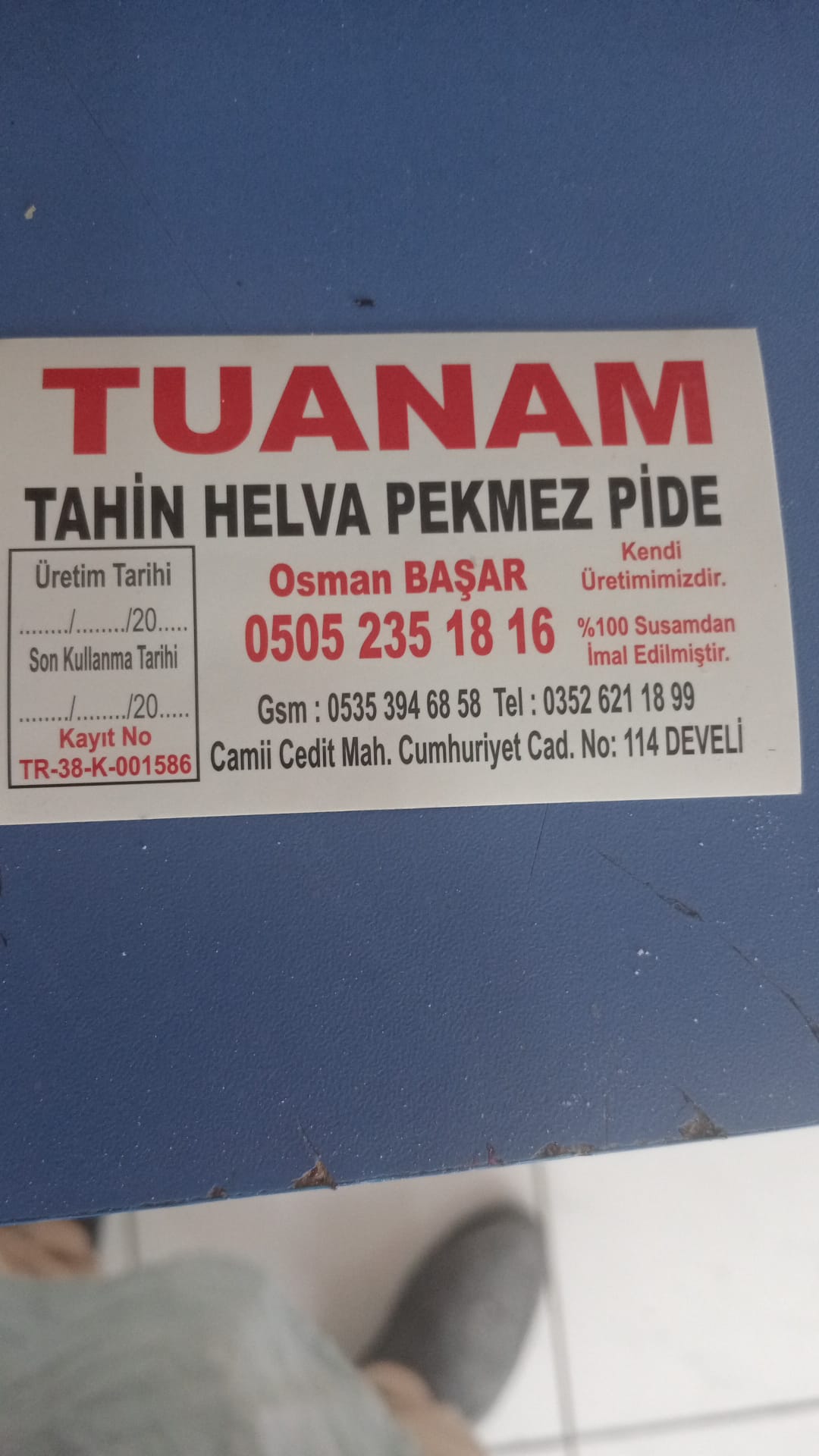 Tuanam Pide Fırını Develide Pide Fırını