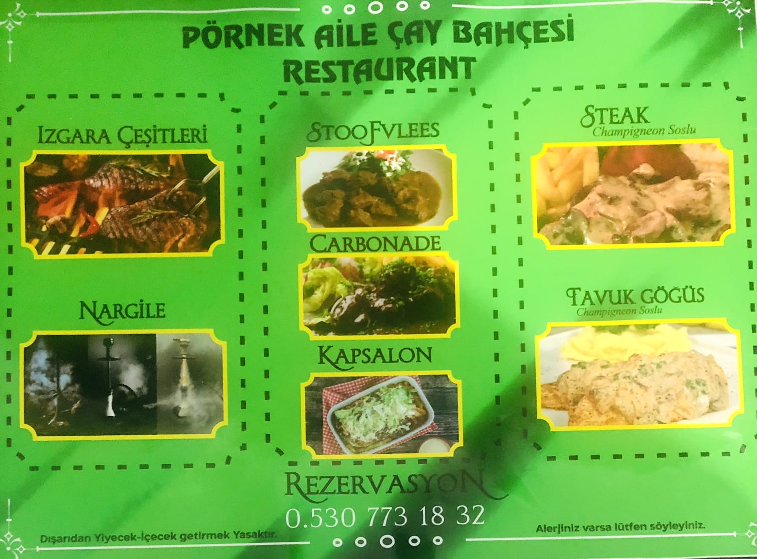 PÖRNEK AİLE ÇAY BAHÇESİ 0530 773 18 32