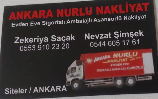 ANKARA NURLU NAKLİYAT 0553 910 23 20 