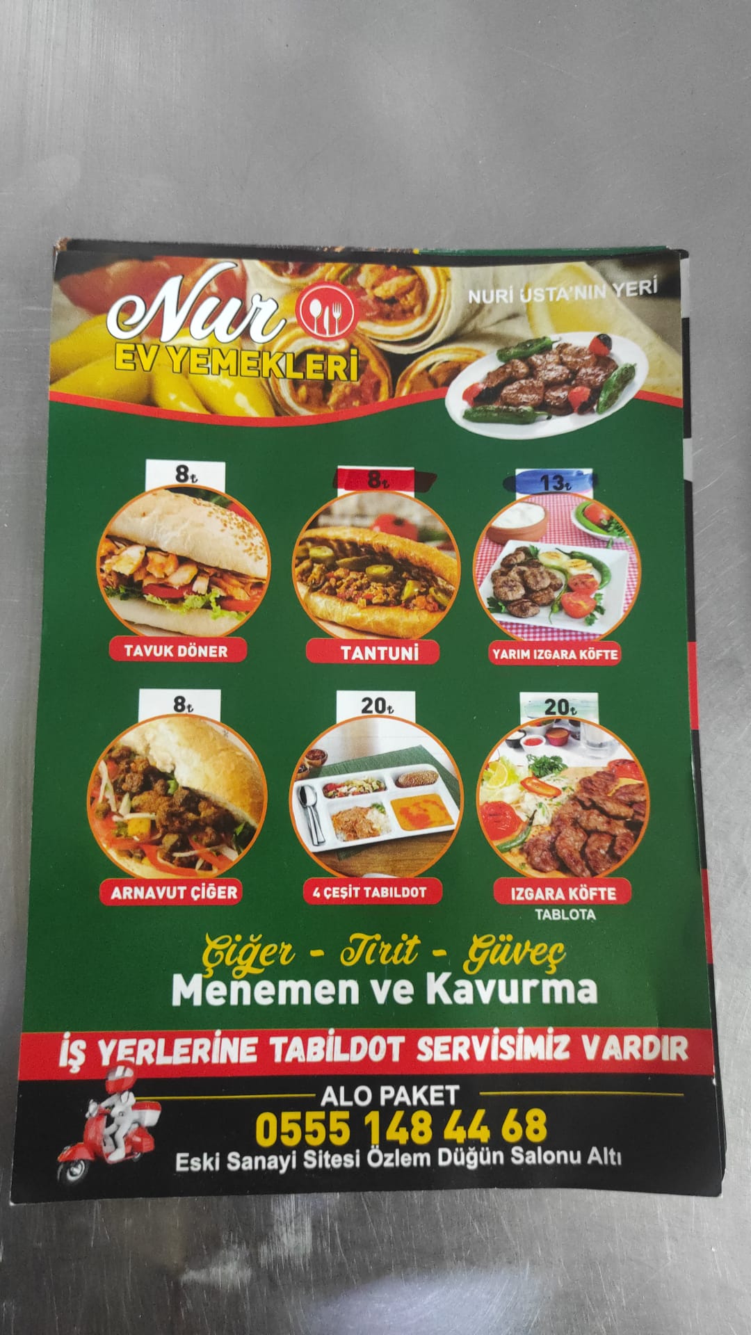 Nur Yemek Salonu Kastamonu da Sulu Yemek Salonu