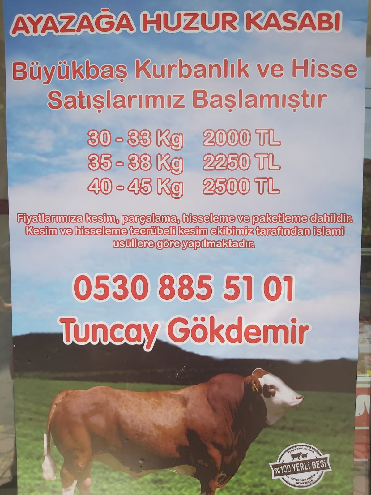 AYAZAĞA HUZUR KASABI Sarıyerde Güvenilir Kasap