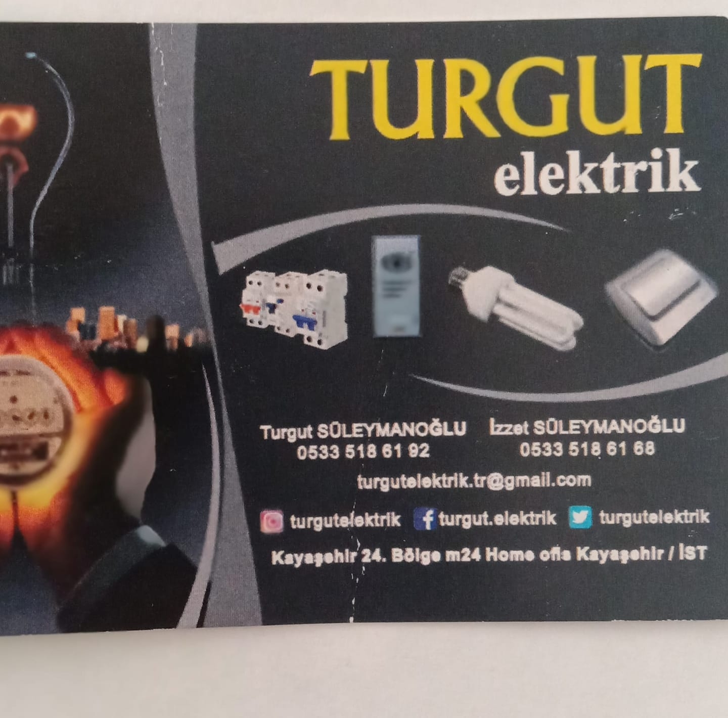 TURGUT ELEKTRİK 0533 518 61 92 KAYAŞEHİRDE ELEKTRİKÇİ