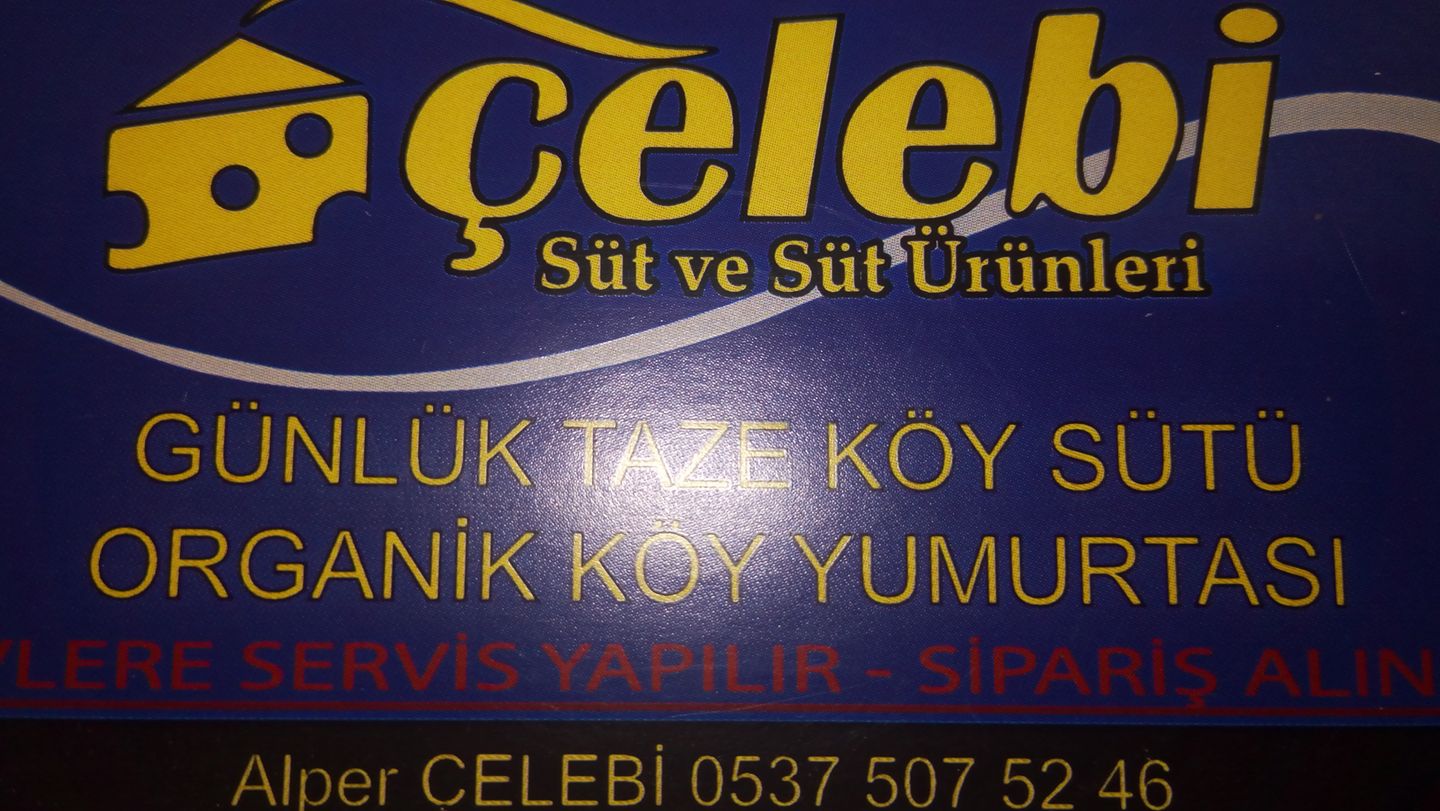 ÇELEBİ SÜT 0537 507 52 46 KAPAKLIDA GÜNLÜK SÜT