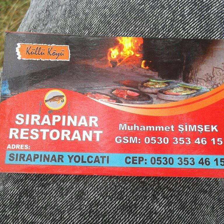 SIRAPINAR ŞİMŞEK ALABALIK RESTAURANT 0530 353 46 15