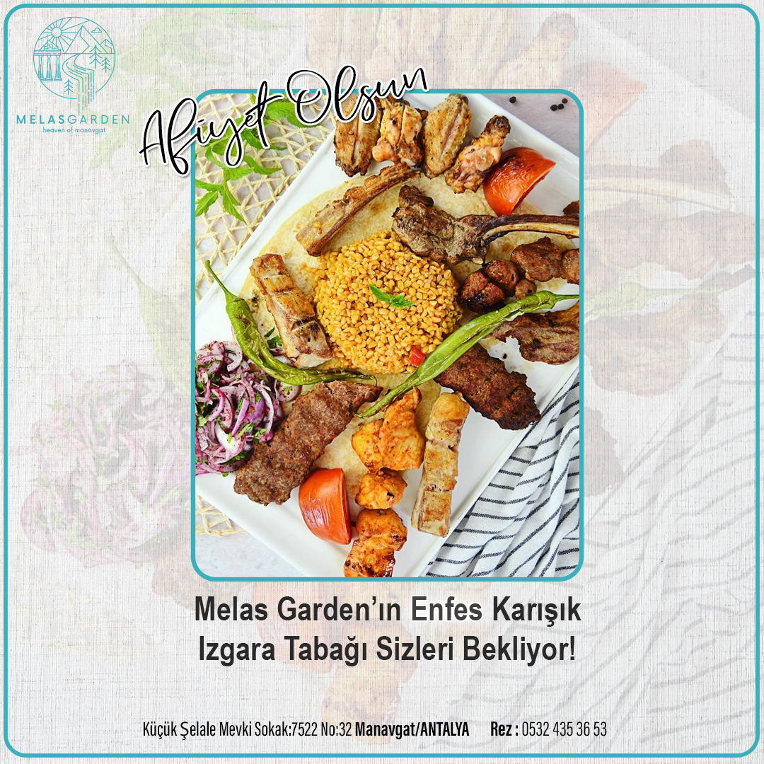 MELAS GARDEN RESTAURANT 0532 435 36 53 