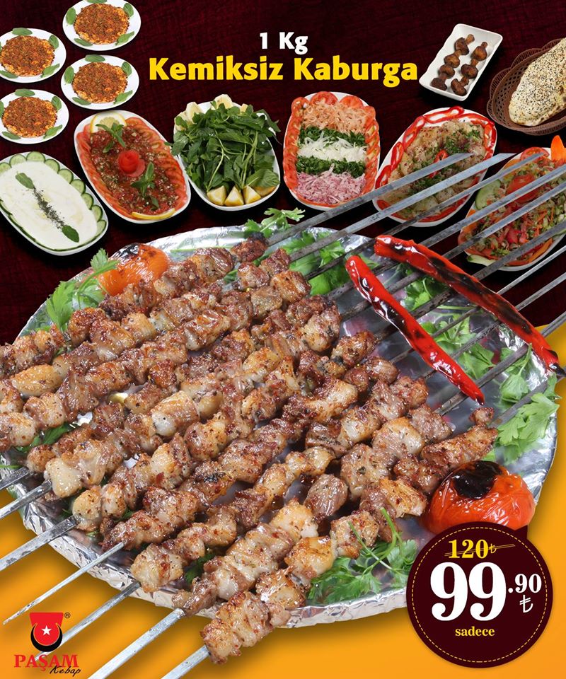 PAŞAM KEBAP BALIK LAHMACUN Çukurovada Et Balık