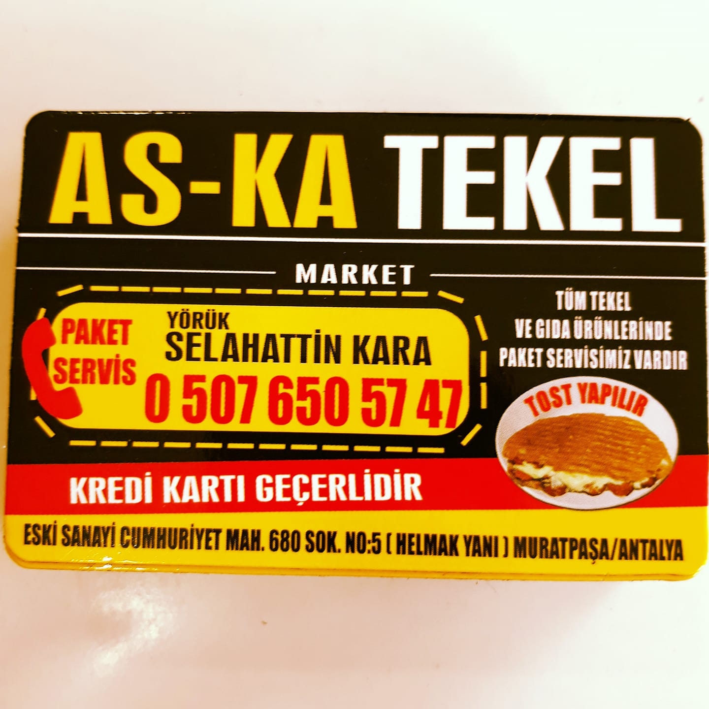 ASKA TEKEL 0507 650 57 47 MURATPAŞADA TEKEL BAYİ