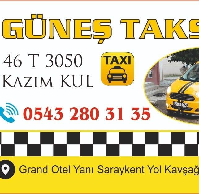 GÜNEŞ TAKSİ 0543 280 31 35 ELBİSTANDA TAKSİ