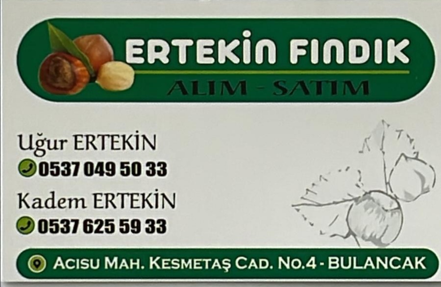 Ertekin Fındık Alım Satım Bulancak'ta Fındık Alım Satım