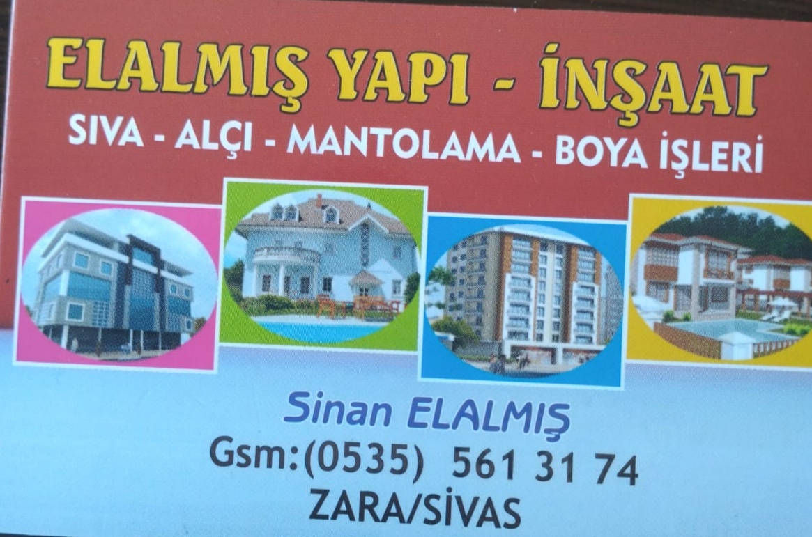 Elalmış Yapı İnşaat İç Dekorasyon Zara da İnşaat