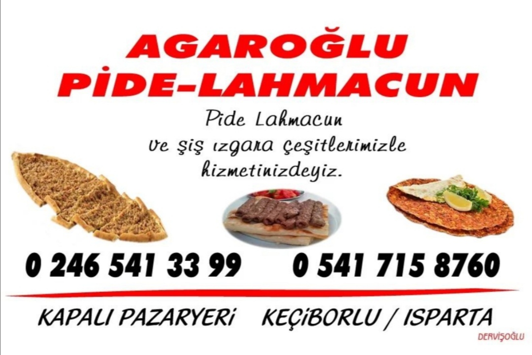 Agaroğlu Pide Izgara Salonu Keçiborlu da Pide Izgara