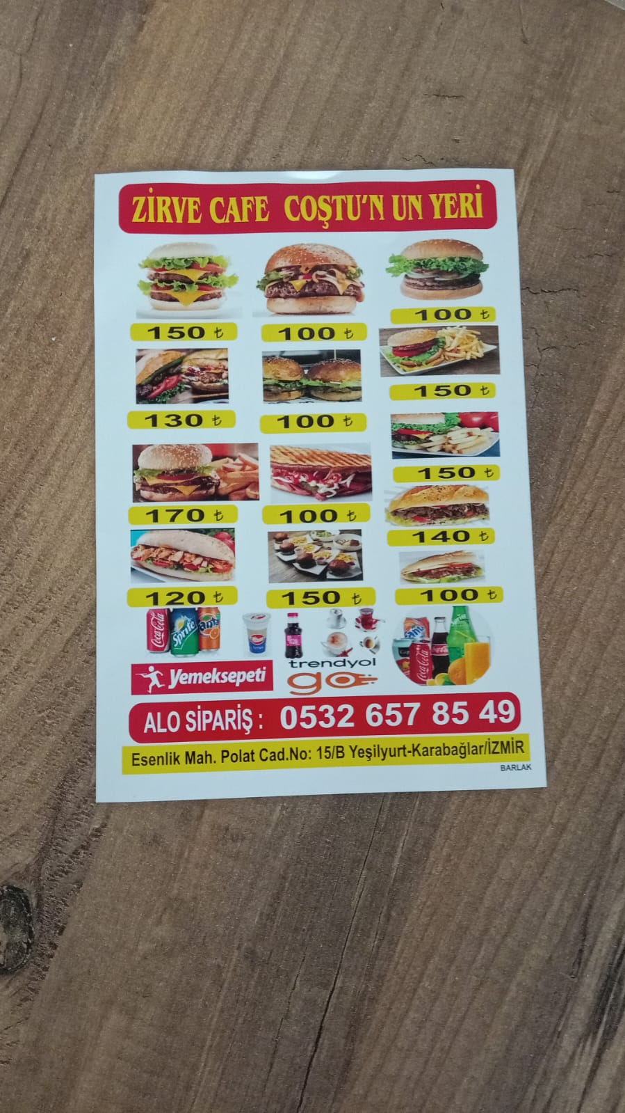 Zirve Cafe Fast Food Karabağlar da Fast Food