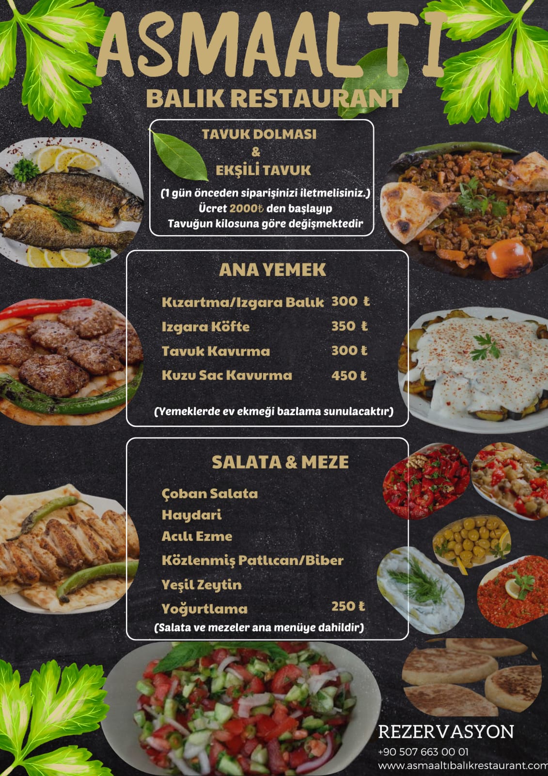 Asmaaltı Balık Restaurant Muğla da Balık Restaurant