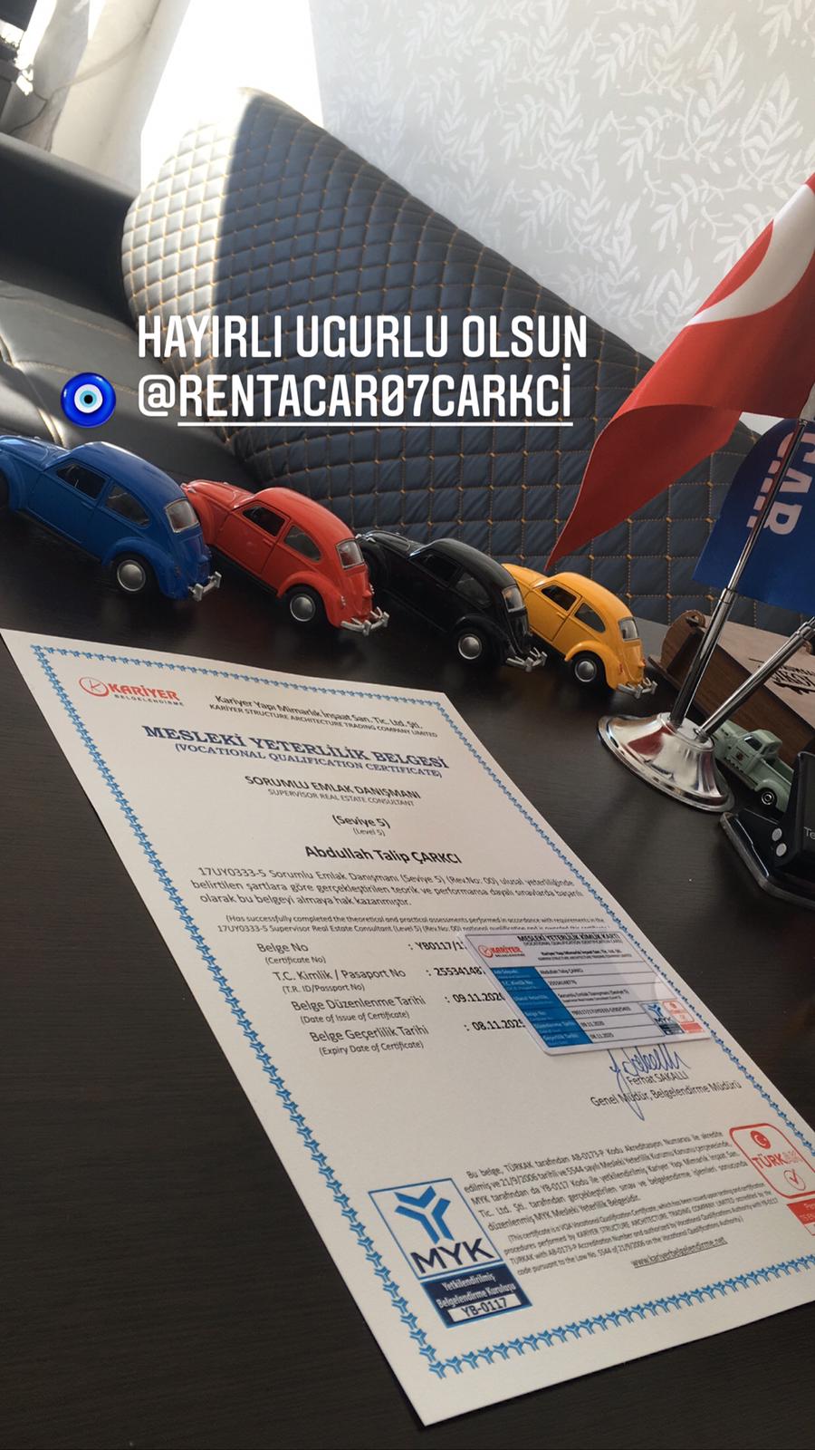 ÇARKCI RENT A CAR 0553 300 25 26