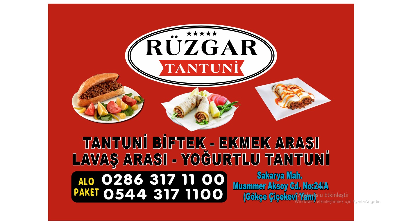 RÜZGAR TANTUNİ 0286 317 11 00 BİGADA TANTUNİ