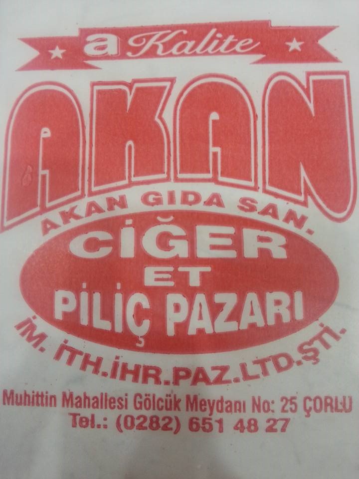 AKAN CİĞER ET PİLİÇ PAZARI 0282 651 48 27