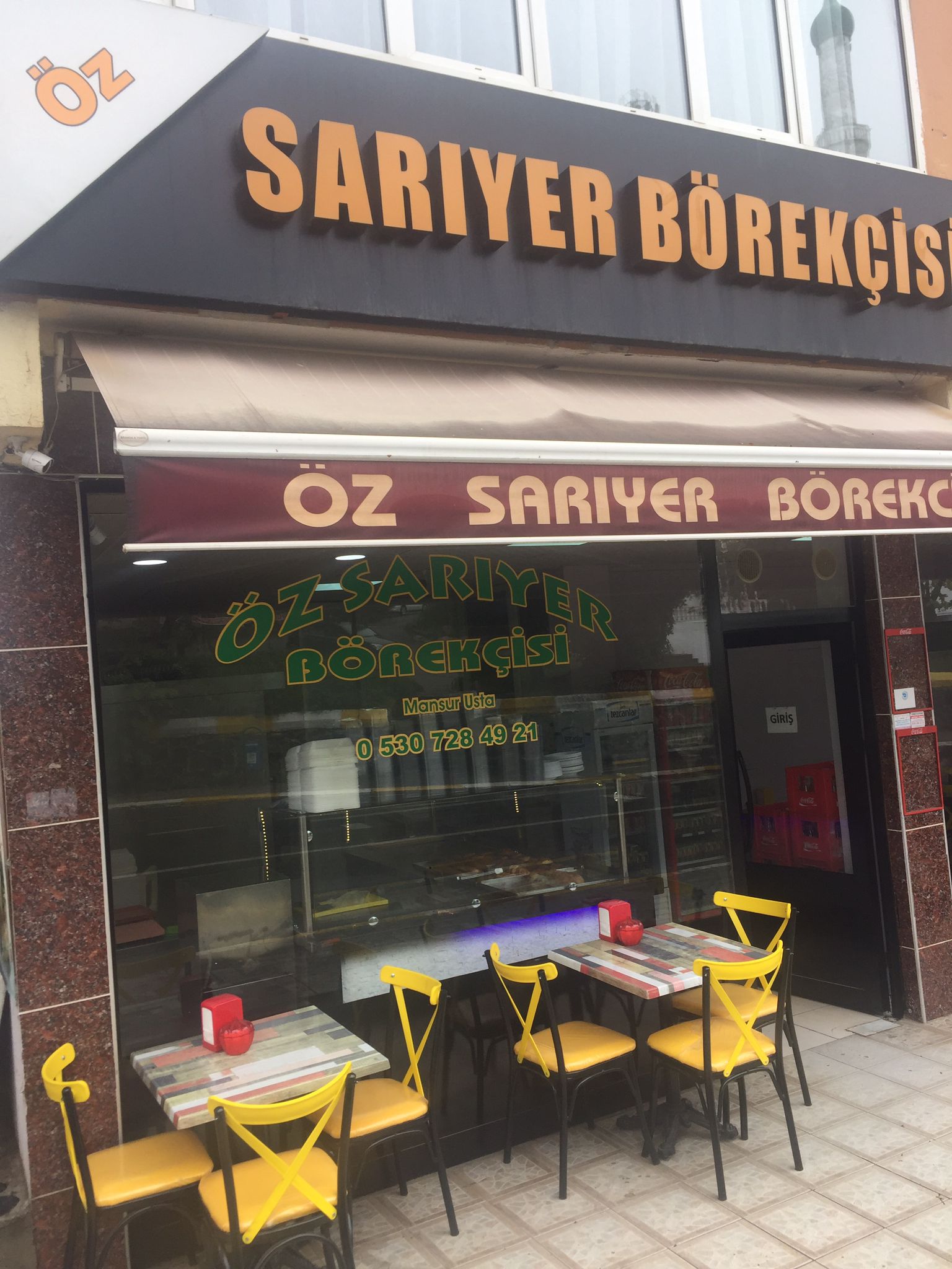 Öz Sarıyer Börekçisi Mansur Usta Tekirdağ Barbaros'ta Sarıyer Börekçisi