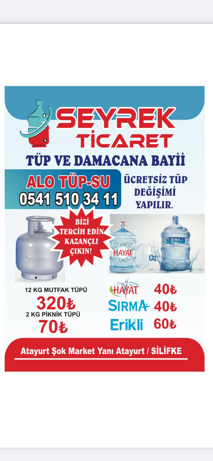 TÜP BAYİ SEYREK TİCARET 0541 510 34 11 SUSANOĞLUDA TÜP