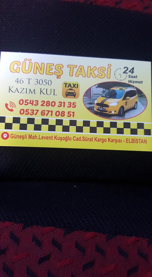 GÜNEŞ TAKSİ 0543 280 31 35 ELBİSTANDA TAKSİ