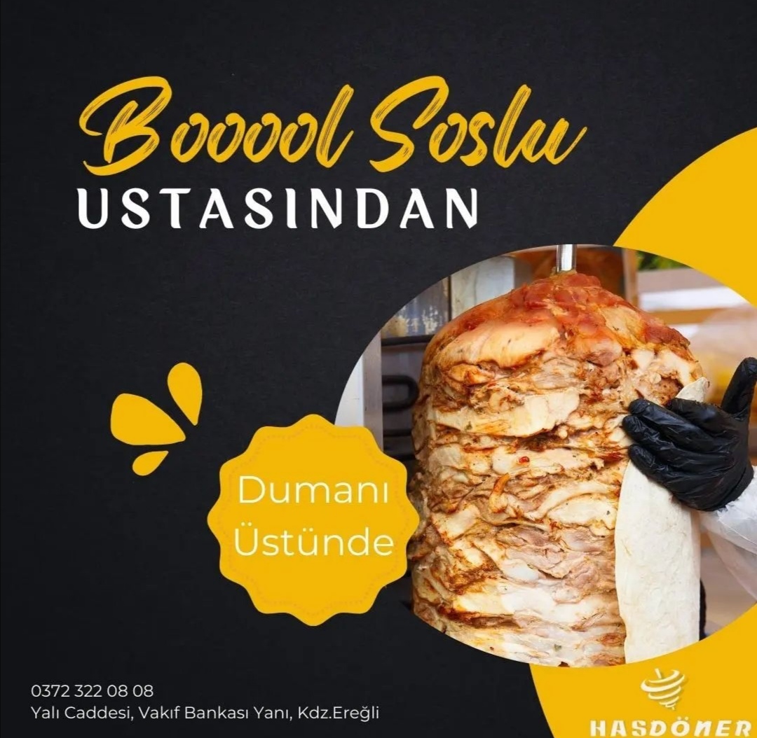 Has Döner Zonguldak Ereğli de Soslu Döner