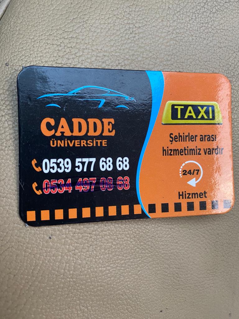 CADDE ÜNİVERSİTE TAKSİ 0539 577 68 68